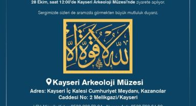  'Tarihin Akışında Meşhur Hattatlar' Kayserililerle buluşacak