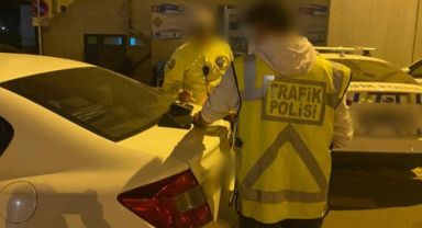  Ters yönde giden araç yakalandı