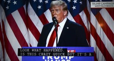 ABD başkanlık seçimlerini Donald Trump kazandı zafer konuşması yaptı