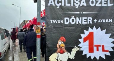 Ankara'da 1 liraya döner: 1 ton döneri 3 saatte sattı