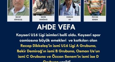 Kayseri ASKF’den ahde vefa