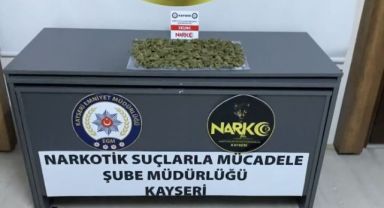 Kayseri'de 1 kilo uyuşturucu ele geçirildi