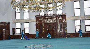 Kocasinan Cami Temizleme Ekibinden temizlik seferberliği