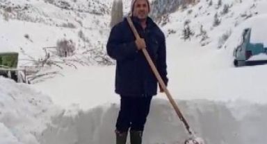 Köyde mahsur kalan vatandaştan belediyeye çağrı