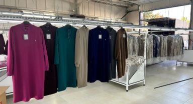  Tomarza'daki tekstil fabrikasında ilk sevkiyat yapıldı