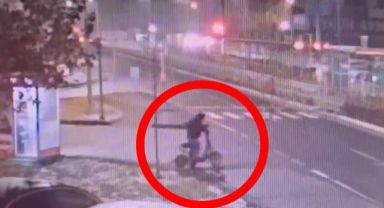 Bisiklet hırsızı önce kameraya sonra polise yakalandı