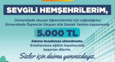 Kayseri Büyükşehir'den 5 binden fazla aileye eğitim desteği