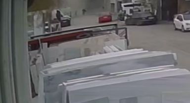 Kayseri'de çelik eşya üretim atölyesindeki patlama güvenlik kamerasında