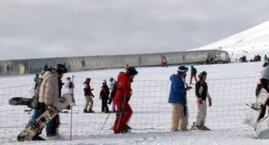 Erciyes hafta sonu yine ilgi odağı oldu