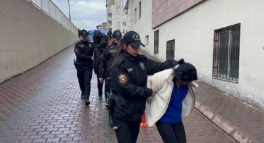  Kayseri'de suç örgütüne yönelik operasyonda gözaltına alınan 17 kişi adliyede