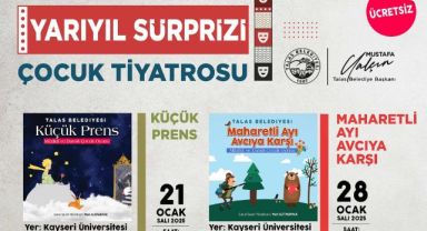 Talas'ta çocuklara yarıyıl sürprizi
