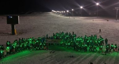 Erciyes'te spor şenliği ve gece kayağı