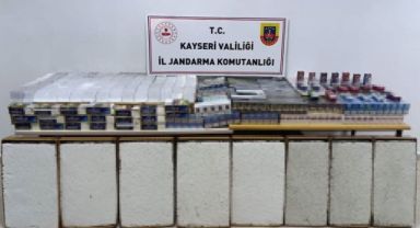 Kayseri'de 1 milyon 150 bin lira değerinde kaçak sigara ele geçirildi