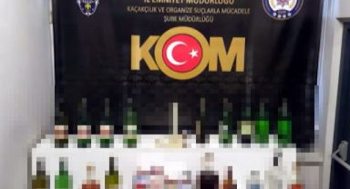 Kayseri’de sahte alkol operasyonu: 1 gözaltı