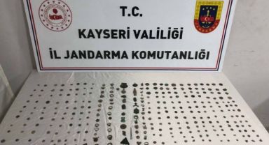Kayseri'de tarihi eser kaçakçılığına 1 gözaltı