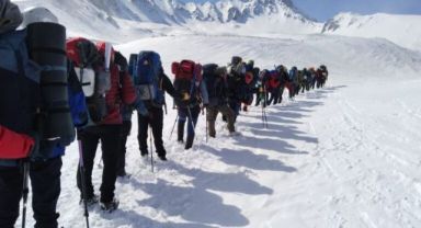 16. Erciyes Dağı Uluslararası Tırmanışı yapıldı