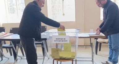 Çağlayan mahallesi muhtarını seçti