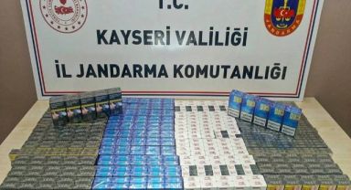 Kayseri'de 510 paket kaçak sigara ele geçirildi