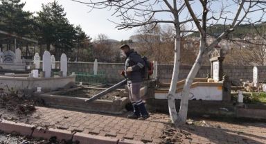 Melikgazi'de mezarlıklar bayrama hazır