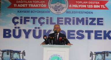 Kayseri büyükşehir'den çiftçiye ve üreticiye 6 yılda dev destek