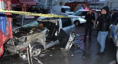 Kayseri'de feci kaza: 1 ölü, 1 yaralı