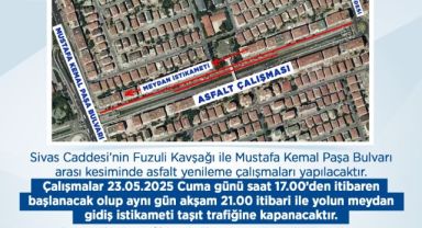 Büyükşehirden sürücülere ‘asfalt yenileme’ duyurusu
