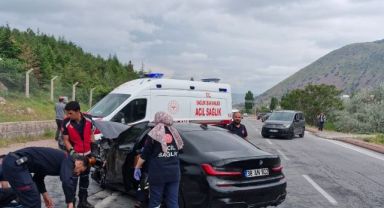 Kayseri'de 2 kişinin öldüğü feci kaza kamerada