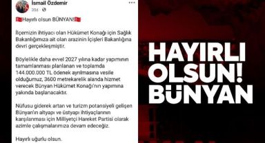MHP'li Özdemir'den Bünyan'a hükümet konağı müjdesi