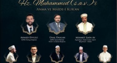 “Peygamber Efendimizi Anma Programı ve Kur’an Ziyafeti” 1 Haziran’da Kayseri’de Gerçekleşecek
