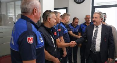 Başkan Palancıoğlu; personel ile bayramlaştı