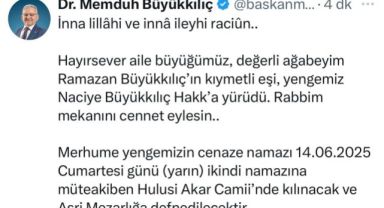 Büyükkılıç ailesinin acı günü