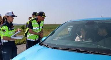 İl Jandarma Komutanlığı Dedebağı, yol denetimlerine katıldı