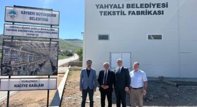 Kayseri Büyükşehir; Yahyalı'da 6 milyon TL'lik tekstil atölyesi yatırımına başladı