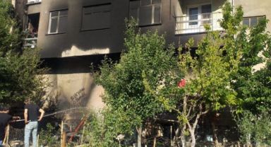 Kayseri'de beyaz eşya tamir atölyesinde yangın