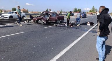 Kayseri'de trafik kazası, 3 kişi yaralandı