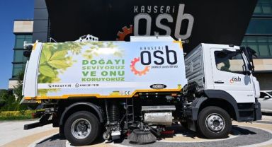 Kayseri OSB araç filosuna vakumlu yol süpürme aracı eklendi