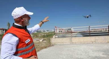Kocasinan Belediyesi, drone ile tüm açık alanları ilaçlıyor