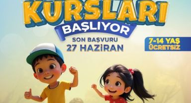 Melikgazi Belediyesi Yaz Kursları için son başvuru 27 Haziran