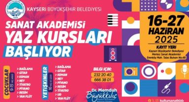 Sanat Akademisi Yaz Kursları kayıtları başlıyor