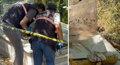 Mezarda bal mumundan yapılmış bebek ve bebeğe sarılı muska bulundu
