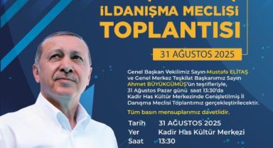 AK Parti Kayseri’de Genişletilmiş İl Danışma Meclisi Toplantısı heyecanı