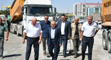 Başkan Büyükkılıç'tan 2 milyon TL'lik Erkilet Bulvarı bağlantı yoluna yakım takip