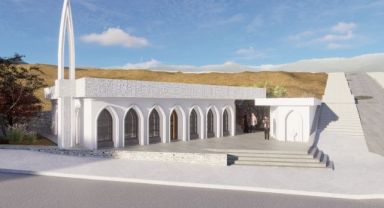 Demokrasi Mahallesi'nin Butik Camisi Hızla Tamamlanıyor