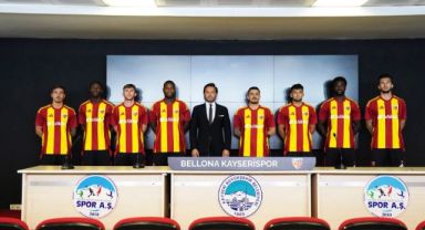 Kayserispor’un yeni transferleri görücüye çıktı