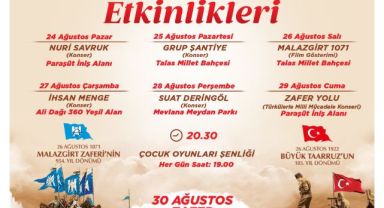 Zafer Haftası Talas'ta coşkuyla kutlanacak