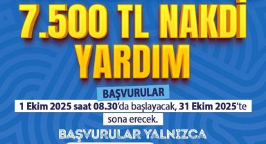 Başkan Büyükkılıç'tan eğitime destek: 7 bin 500 TL nakdi yardım