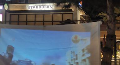 Talas’ta Yeni Açılan Starbucks’a Protesto