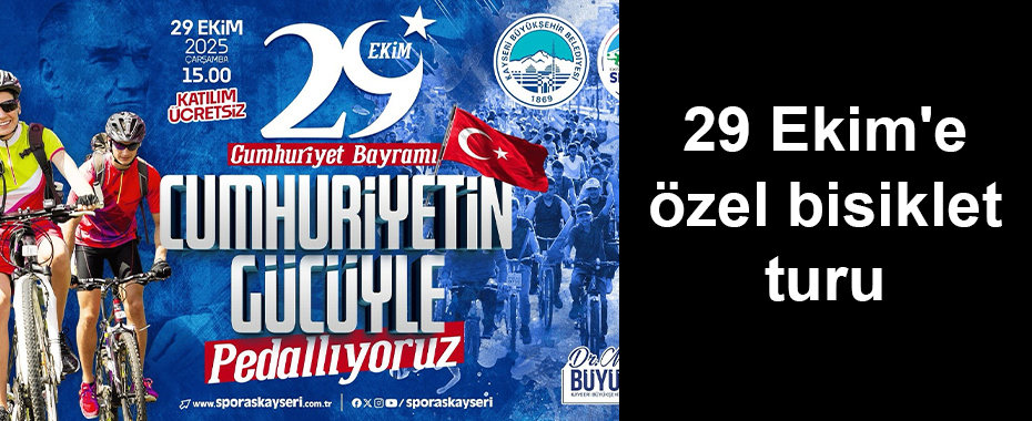 29 Ekim'e özel bisiklet turu