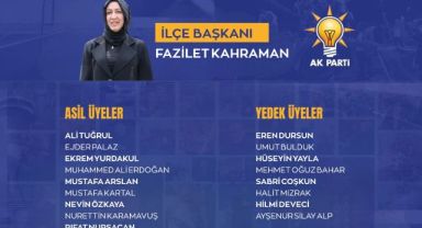 Ak Parti Hacılar İlçe Başkanlığı Yeni Yönetim Kurulu Açıklaması