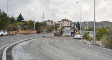 Hacılar-Kayseri caddesinde 100 milyon TL'lik yol yenileme çalışması